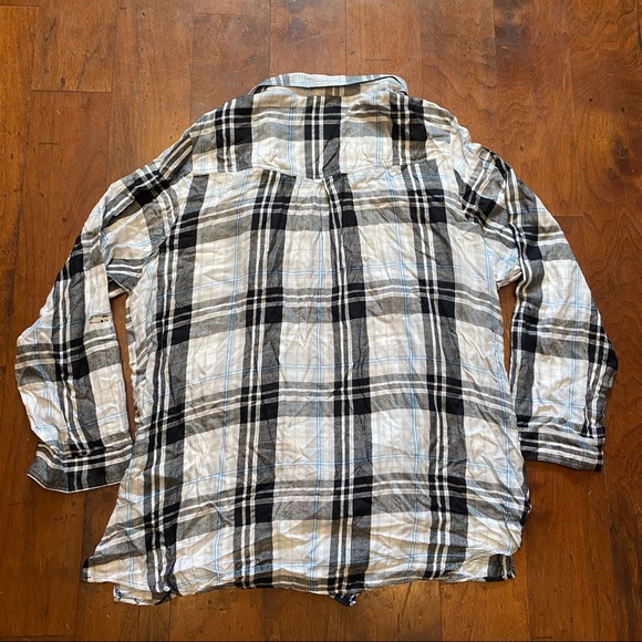 Avenue Women’s Button Down Flannel Oversize Pockets Long Sleeve Size 22 - Picture 5 of 7